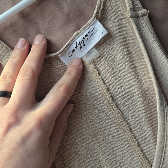 Carly Jean Los Angeles Tan Jumpsuit - Picture 2 of 2